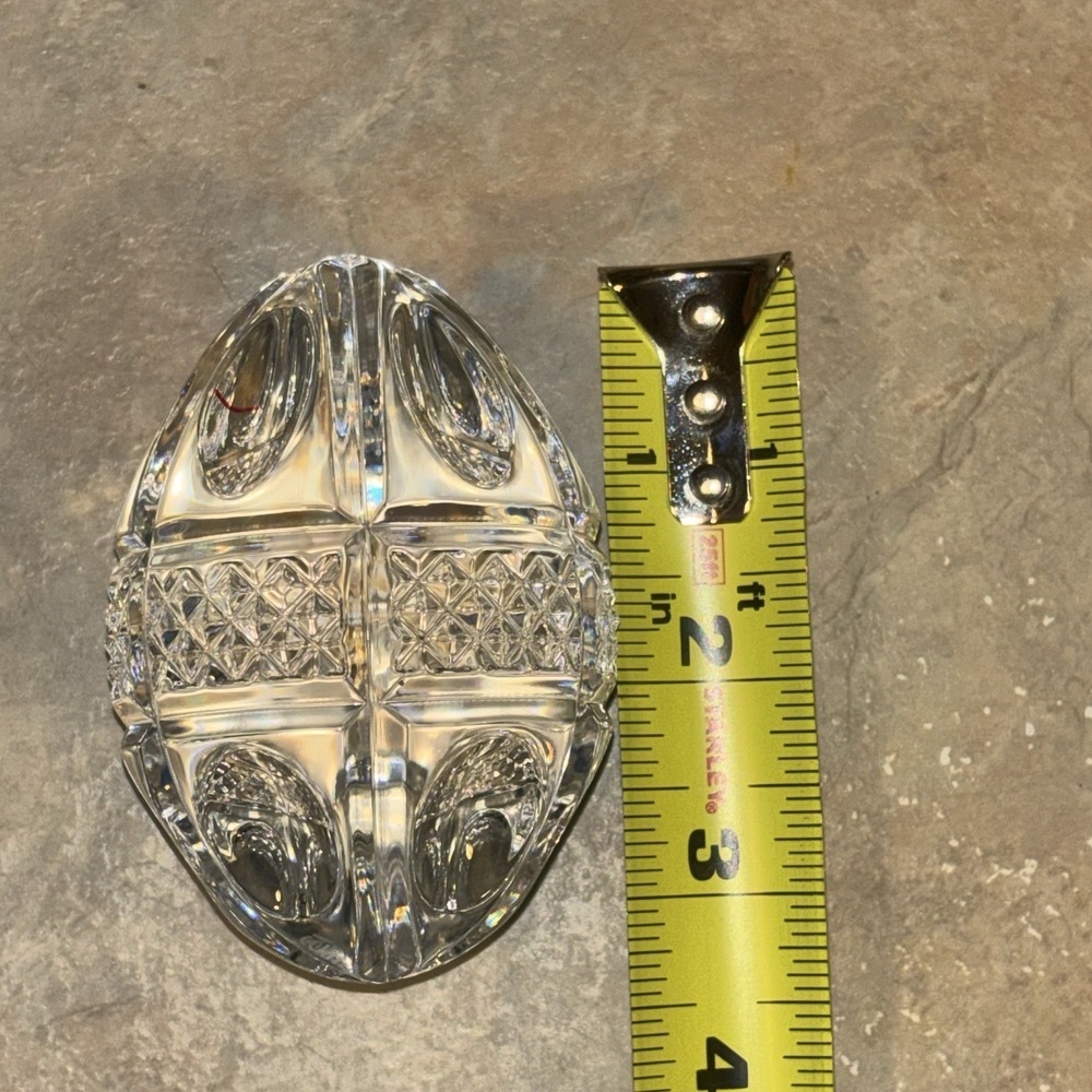 Vintage Waterford Crystal Annual Egg 1997 8th Edition On Silver Plated Stand - Picture 13 of 16